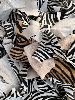 Ritagli pelle cavallino zebrato